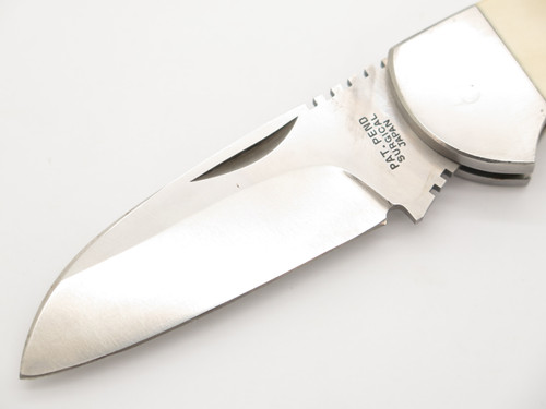 Vintage Myerchin Marlin Spike Seki Japan White Sailor Rigging Folding Knife