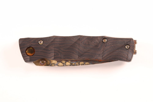 Mcusta Seki Japan MC-33 25th Anniversary Bamboo Copper G10 Folding Pocket Knife