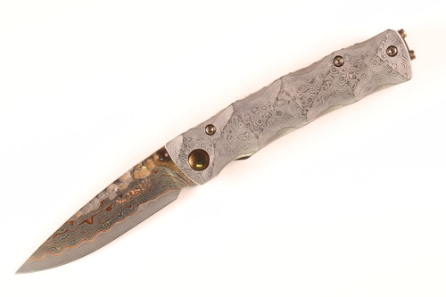 Mcusta Seki Japan MC-33TD 25th Anniversary Damascus Handle Folding Pocket Knife