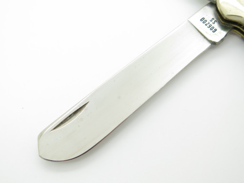 Vintage 1986 Case XX 606200 Copperhead Jigged Bone Handle Folding Pocket Knife