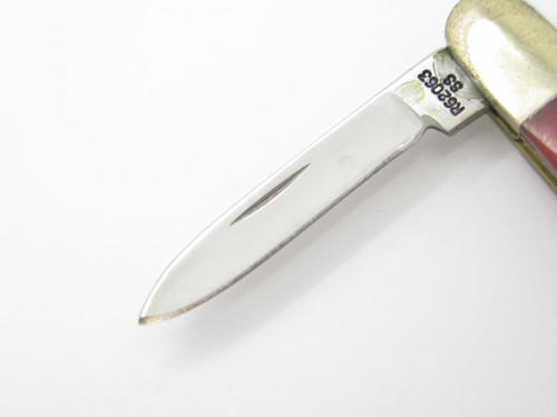 Vtg 1889-1989 Case XX Centennial R62063 Jigged Red Bone Folding Pocket Pen Knife