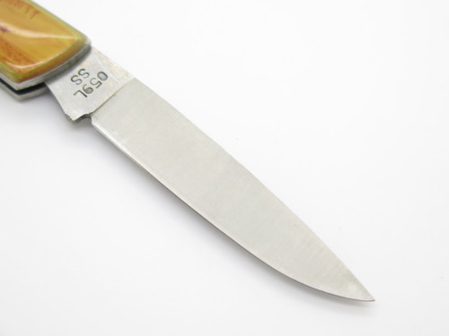 Vintage 1992 Case XX 059L Turkey Scene Handle Folding Lockback Pocket Knife