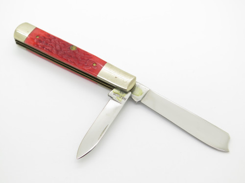 Vintage 1889-1989 Centennial Case XX R62005 Razor Red Bone Folding Pocket Knife