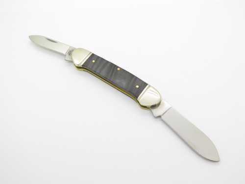 2022 Case XX 72131 Canoe Black Curly Maple Wood Handle Folding Pocket Knife