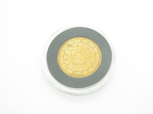 1993 Case XX PS06347 Coins of the Confederacy "$5 Gold Coin" Folding Pocket Knife