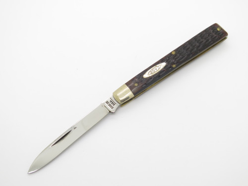 Vintage 1974 Case XX 6185 Doctor Jigged Bone Handle Folding Pocket Knife.