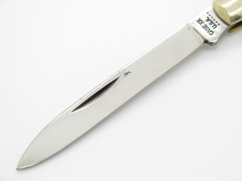Vintage 1974 Case XX 6185 Doctor Jigged Bone Handle Folding Pocket Knife.