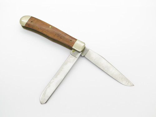Vintage 1991 Case XX 7254 USA Trapper Wood Handle Folding Pocket Knife
