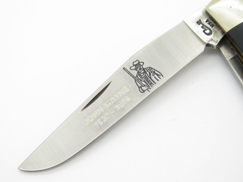 Vintage 1994 Case XX 2254 Trapper John Wayne Commemorative Folding Pocket Knife