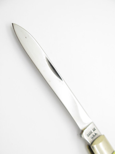 Vintage 1974 Case XX 3185 Doctor Yellow Delrin Handle Folding Pocket Knife.
