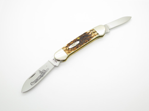2022 Case XX 62131 CV Carbon Canoe Jigged Bone Folding Pocket Knife