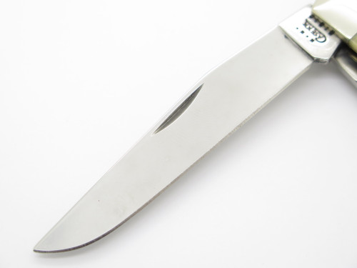2011 Case XX 6254 Trapper Two-Tone Smooth Bone Handle Folding Pocket Knife