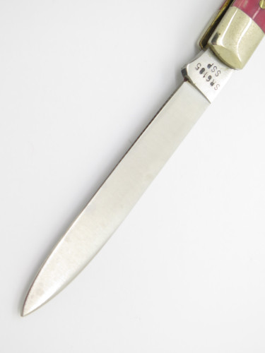Vintage 1980 Case XX SR6185 Doctor Appaloosa Bone Handle Folding Pocket Knife.