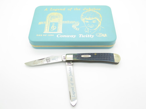 Vtg 1992 Case XX B6254 Trapper Conway Twitty Jukebox Comm. Folding Pocket Knife
