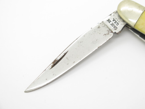 Vintage 1977 Case XX 3318HE Stockman Yellow Stockman Folding Pocket Knife