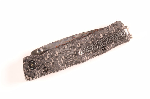 Mcusta Seki Japan MC-33 25th Anniversary Bamboo Blk G10/CF Folding Pocket Knife