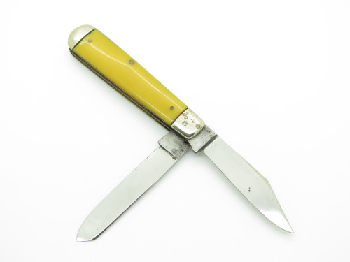 Vintage Remington UMC USA Yellow Handle Folding Pocket Jack Knife