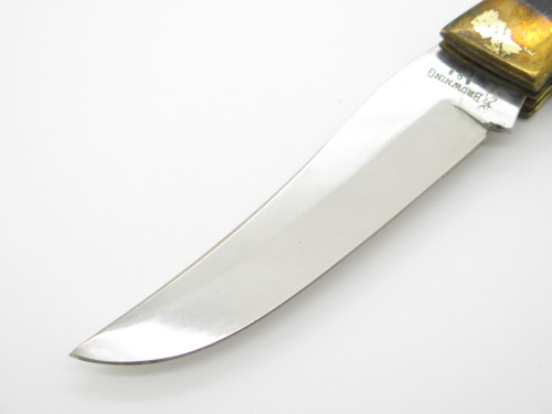 Vintage Browning 503 Seki Japan Big Game Sportsman Lockback Folding Hunter Knife