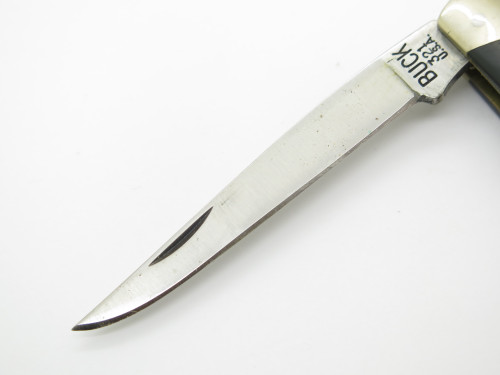 Vintage 1980s Buck 321 USA Bird Black Handle Folding Pocket Knife