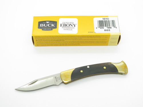 21' Buck The 55 Hunter 420HC Blade Ebony Handle Lockback Folding Pocket Knife