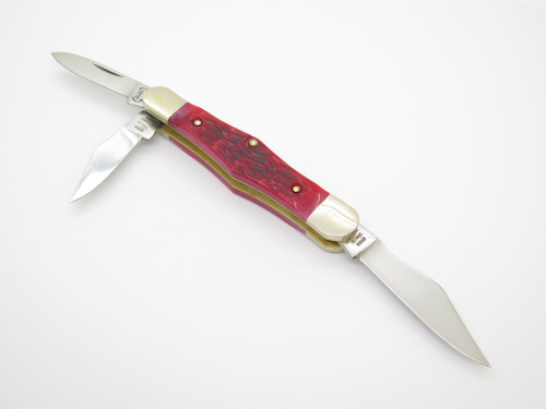 Buck Creek German Stainless Red Bone Handle 3 Whittler Folding Pocket Knife