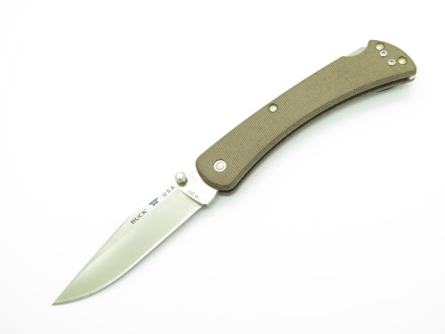 2018 Buck 110 Slim Pro S30V Micarta Handle Lockback Folding Hunter Pocket Knife