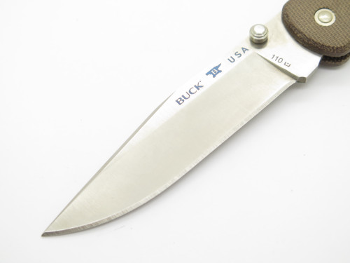 2018 Buck 110 Slim Pro S30V Micarta Handle Lockback Folding Hunter Pocket Knife