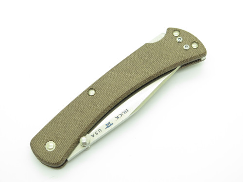 2018 Buck 110 Slim Pro S30V Micarta Handle Lockback Folding Hunter Pocket Knife