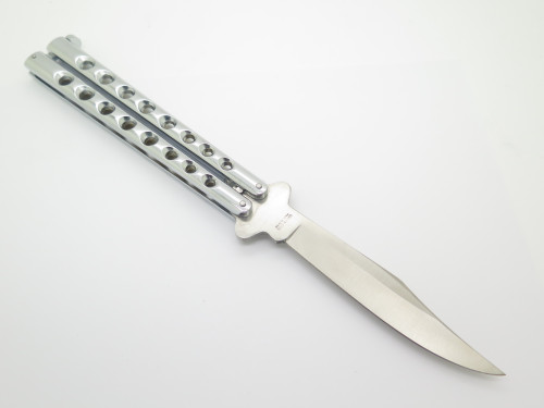 Vintage 1980s Parker Gypsy Seki Japan 6.25" Metal Handle Folding Balisong Butterfly Knife