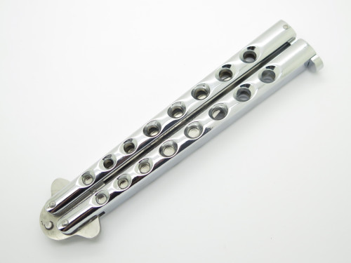 Vintage 1980s Parker Gypsy Seki Japan 6.25" Metal Handle Folding Balisong Butterfly Knife