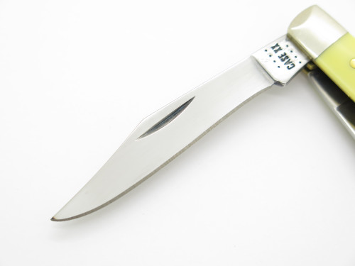 2022 Case XX 3344 USA CV Stockman Yellow Handle Folding Pocket Knife