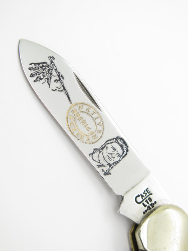 Vtg 95 Case XX 12131 Canoe Native Series Chief Joseph Commemorative Pocket Knife