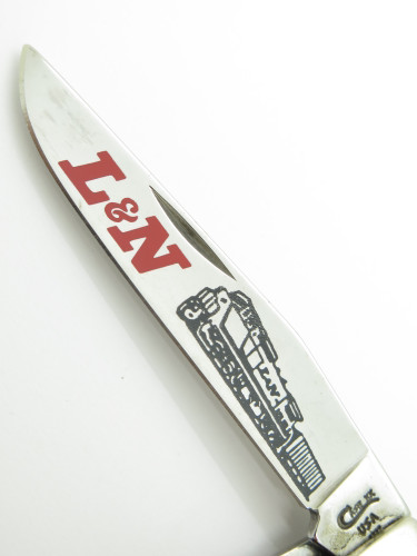 Vintage 1996 Case XX 6254 Trapper L & N Railroad Pocket Knife in Music Box