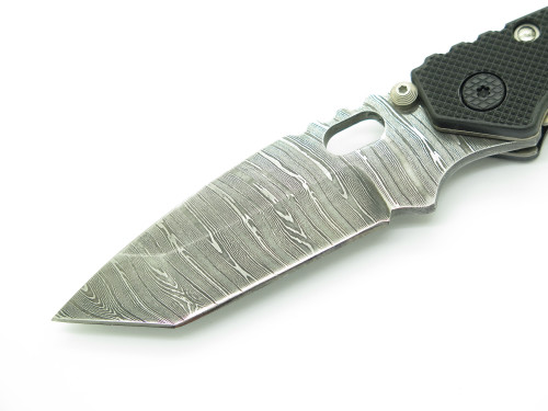 Customized Buck 889 Strider Ladder Damascus Tanto Folding Pocket Knife