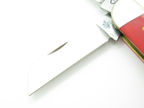 2019 Case XX TB6339 Tony Bose Red Smooth Bone Handle Folding Pocket Knife