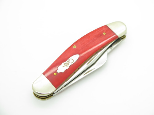 2019 Case XX TB6339 Tony Bose Red Smooth Bone Handle Folding Pocket Knife