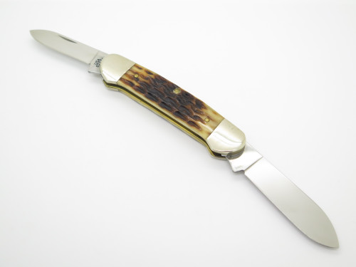 2016 Case XX 62131 Canoe Jigged Bone "XX" Etched Blade Folding Pocket Knife