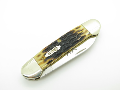 2016 Case XX 62131 Canoe Jigged Bone "XX" Etched Blade Folding Pocket Knife