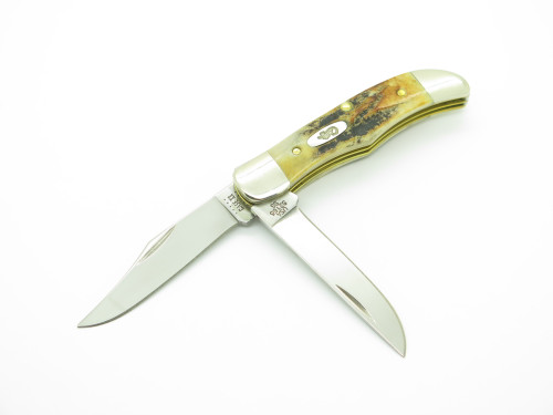 2020 Case XX 52165 Stag Handle Tiny Folding Hunter Small Pocket Knife