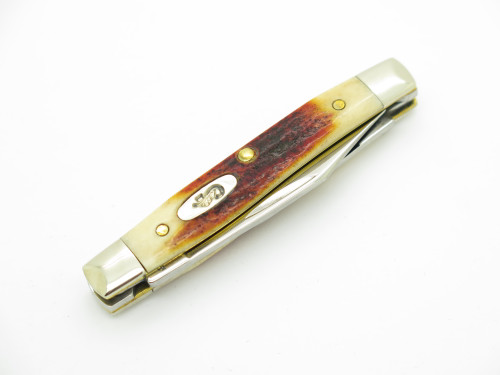 2019 Case XX 5233 USA Red Stag Handle Folding Pocket Pen Knife