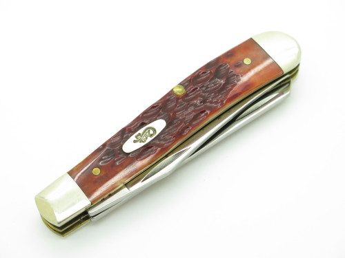 2016 Case XX 6207 Mini Trapper USA CV Jigged Bone Handle Folding Pocket Knife