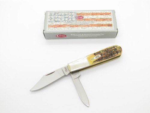 2019 Case XX 6.52009 1/2 USA Barlow Bone Stag Handle Folding Pocket Knife