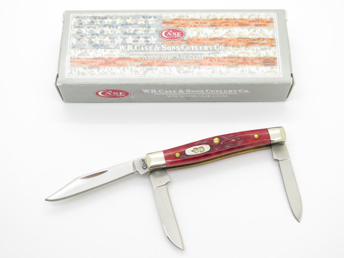 2019 Case XX 6333 Red Bone Small Stockman Folding Pocket Knife