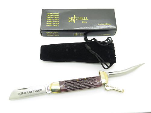 RW Mitchell M-1941 Yachtsman Marlin Spike Rope Sailor Rigging Folding Knife