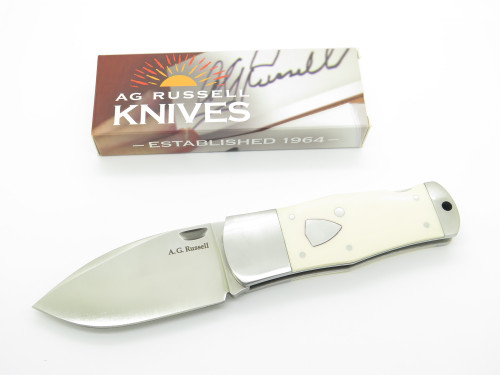 AG Russell Sunfish White 4" Handle Folding Lockback Pocket Knife