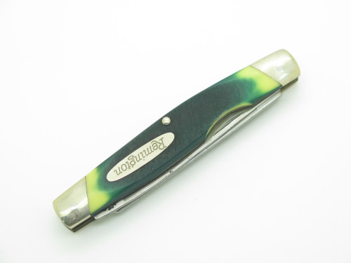 Vintage Remington 9506 USA Muskrat Green Delrin Handle Folding Pocket Knife