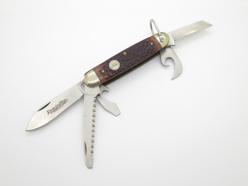 Vintage Remington UMC R4 Delrin Handle Scout Folding Pocket Camp Knife