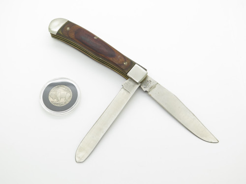 Vintage Cherokee Solingen Steel Folding Pocket Knife & 1937 Indian Nickel Coin