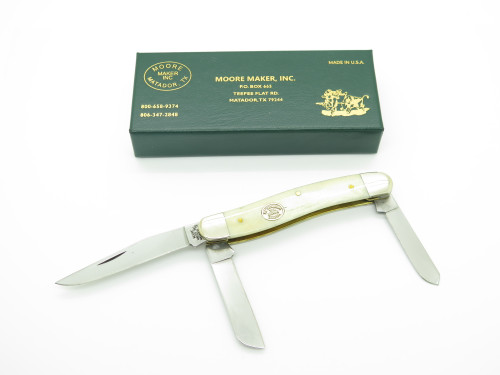 2021 Moore Maker 5301C USA Stockman Bone Handle Folding Pocket Knife