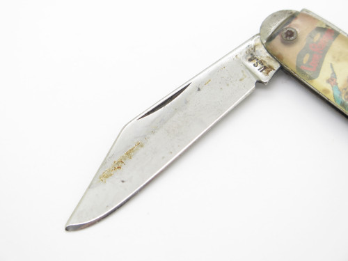 Vintage Dale Evans USA Novelty Knife Co Wild West Folding Pocket Knife